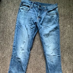 Abercrombie and Fitch Mens blue jeans faded
